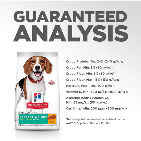Hill's Science Diet Adult Perfect Weight Small Bites Chicken Dry Dog Food  Recipe 12lb - Poudre Pet & Feed Supply 7